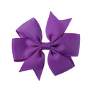 1 pcs Colors Solid Grosgrain Ribbon Bows Clips Hairpin Girl&