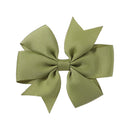 1 pcs Colors Solid Grosgrain Ribbon Bows Clips Hairpin Girl&