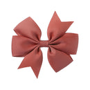 1 pcs Colors Solid Grosgrain Ribbon Bows Clips Hairpin Girl&