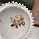 Clip de flequillo que moverá la horquilla de mariposa de simulación para mujeres y niñas, tocado de diamantes de imitación, Clip de pico de pato, accesorios para el cabello