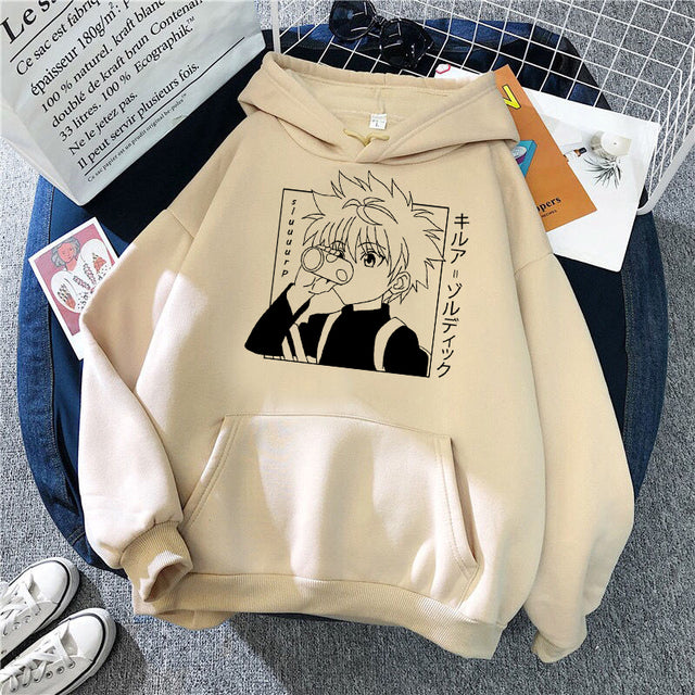 Gothic Long Sleeve Loose Hoodie Popular Anime Pattern Kawaii Plus Size Sports Pullover Fashion Men&#39;s And Women&#39;s Street Tops