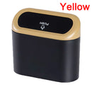 Hanging Car Trash Can Vehicle Garbage Dust Case Storage Box ABS Square Pressing Trash Bin Auto Interior Accessories for Car