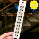 ncmama 12pcs/set Mini Rhinestone No-Slip Grips Hair Clips for Women Girls Glitter Teeth Metal Clamps Flower Hair Accessories