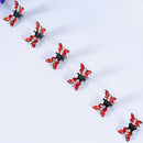 ncmama 12pcs/set Mini Rhinestone No-Slip Grips Hair Clips for Women Girls Glitter Teeth Metal Clamps Flower Hair Accessories