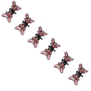 ncmama 12pcs/set Mini Rhinestone No-Slip Grips Hair Clips for Women Girls Glitter Teeth Metal Clamps Flower Hair Accessories