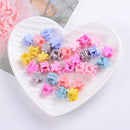 ncmama 12pcs/set Mini Rhinestone No-Slip Grips Hair Clips for Women Girls Glitter Teeth Metal Clamps Flower Hair Accessories