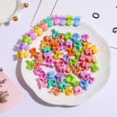 ncmama 12pcs/set Mini Rhinestone No-Slip Grips Hair Clips for Women Girls Glitter Teeth Metal Clamps Flower Hair Accessories