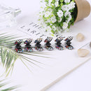 ncmama 12pcs/set Mini Rhinestone No-Slip Grips Hair Clips for Women Girls Glitter Teeth Metal Clamps Flower Hair Accessories