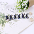 ncmama 12pcs/set Mini Rhinestone No-Slip Grips Hair Clips for Women Girls Glitter Teeth Metal Clamps Flower Hair Accessories