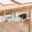 Multi Purpose Under Table Storage Rack Tables Bottom Socket Holder Hanging Rack Line Finishing Home Office Desk Wire Organizer