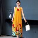 20 Colors Summer Long Dress 2022 Loose Summer Clothes for Women Everyday Dresses Casual O-Neck Elegant Sleeveless Women Dress