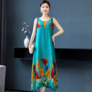 20 Colors Summer Long Dress 2022 Loose Summer Clothes for Women Everyday Dresses Casual O-Neck Elegant Sleeveless Women Dress