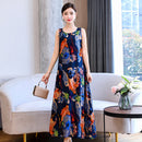 20 Colors Summer Long Dress 2022 Loose Summer Clothes for Women Everyday Dresses Casual O-Neck Elegant Sleeveless Women Dress