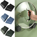 2pcs/Set Pot Lid Holder Wall-Mounted Hanging Holders for pan pot cover racks Cabinet Door Pan Lid Organizer Kitchen Storage Rack