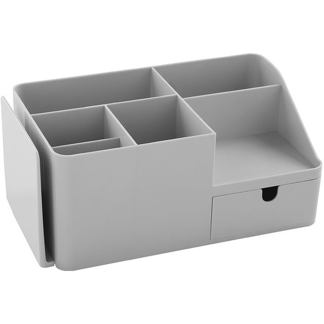 Small Desk Organizer Storage Box Office Bookshelf Pen Holder Desktop Bins Sundries Stretchable Box Stationery Storage Holder