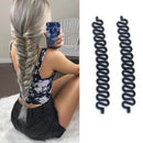 3 stücke frauen haar flechten werkzeug halter clip welle haar flechten werkzeug weben haar flechter rolle haar twist styling werkzeug diy zubehör