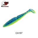 ESFISHING 100mm125mm155mm200mm Easy Shiner Quality Pesca Soft Fishing Lure Silicone Bait Wobblers Leurre Souple Free shipping