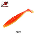 ESFISHING 100mm125mm155mm200mm Easy Shiner Quality Pesca Soft Fishing Lure Silicone Bait Wobblers Leurre Souple Free shipping