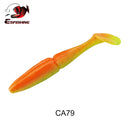 ESFISHING 100mm125mm155mm200mm Easy Shiner Quality Pesca Soft Fishing Lure Silicone Bait Wobblers Leurre Souple Free shipping