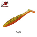 ESFISHING 100mm125mm155mm200mm Easy Shiner Quality Pesca Soft Fishing Lure Silicone Bait Wobblers Leurre Souple Free shipping
