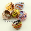 Scroll Italian venetian lampwork blown murano glass finger rings jewelry jewellery high fashion jewellery cheap fashion jewelry