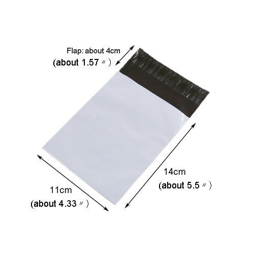 Light Gray Courier Bag 10pcs Self-seal Mailbag Plastic Poly Mailing Envelope Waterproof Postal Shipping Bags Courier Envelope