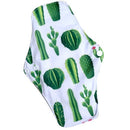 waterproof PUL printed  regular flow reusable Mama pads, super soft day use cloth menstrual pads with organic bamboo inner