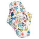 waterproof PUL printed  regular flow reusable Mama pads, super soft day use cloth menstrual pads with organic bamboo inner