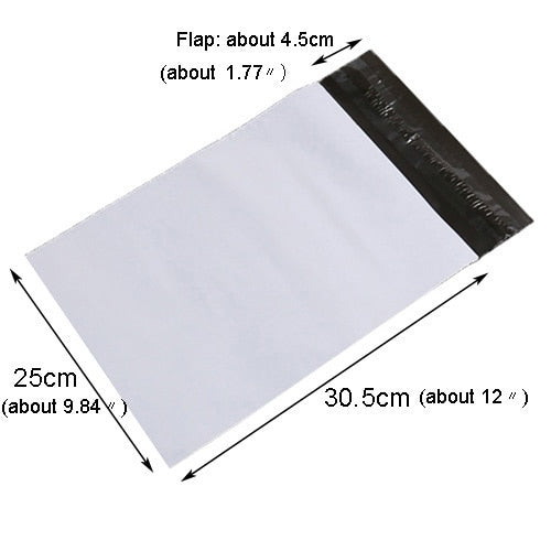 Light Gray Courier Bag 10pcs Self-seal Mailbag Plastic Poly Mailing Envelope Waterproof Postal Shipping Bags Courier Envelope