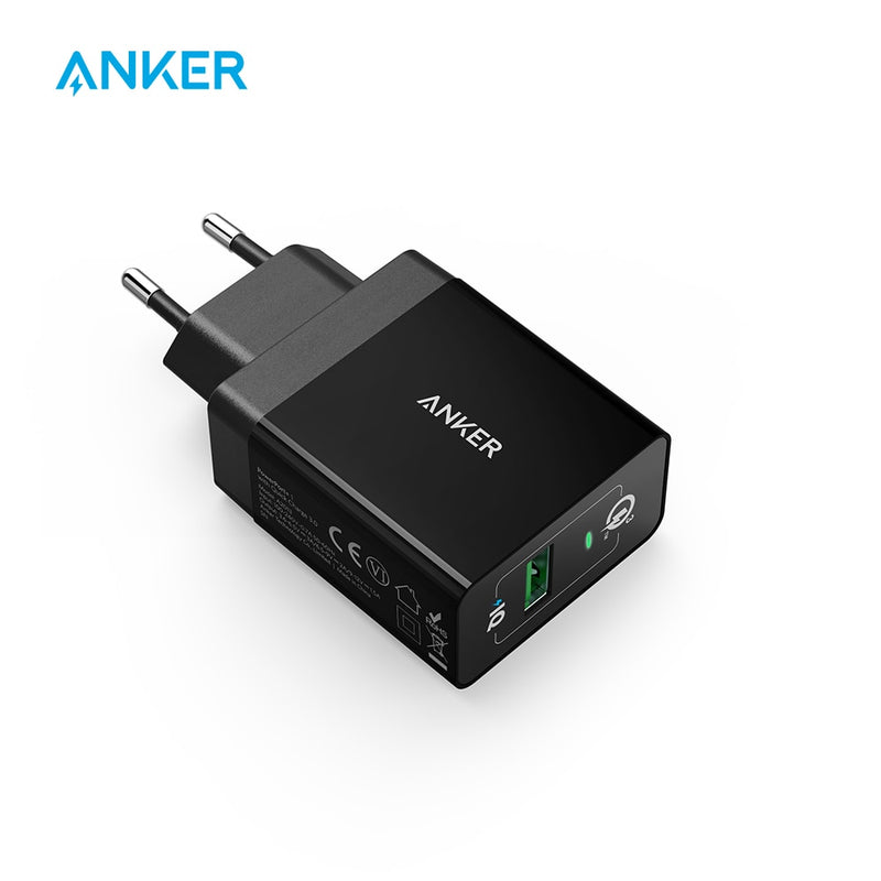 Quick Charge 3.0, Anker 18W USB Wandladegerät UK/EU Stecker (Quick Charge 2.0 kompatibel) PowerPort+ 1 für iPhone iPad LG HTC etc