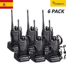 6 uds Radio bidireccional Walkie Talkie práctico Pofung Bf-888s Baofeng 888s con 5w CB Radio escáner de mano Ham Radio HF transceptor