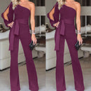 Jumpsuits for women 2018 fashion Womens rompers Party Clubwear Playsuit Jumpsuit Wide Leg One Shoulder Long Trousers Pants